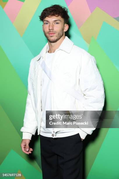 Pierre Gasly attends the Louis Vuitton Menswear Fall-Winter 2023-2024 show as part of Paris Fashion Week on January 19, 2023 in Paris, France.