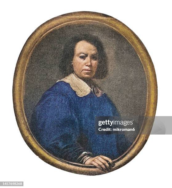 portrait of bartolomé esteban murillo (1617-1682) spanish baroque painter - esteban morillo stock pictures, royalty-free photos & images