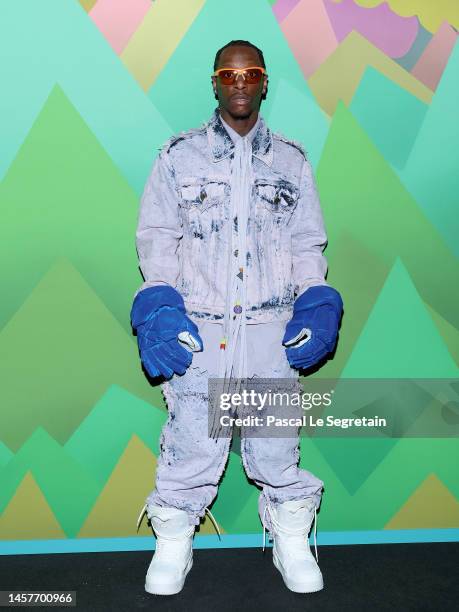 Bloody Osiris attends the Louis Vuitton Menswear Fall-Winter 2023-2024 show as part of Paris Fashion Week on January 19, 2023 in Paris, France.