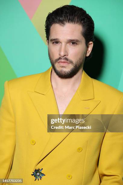 Kit Harington attends the Louis Vuitton Menswear Fall-Winter 2023-2024 show as part of Paris Fashion Week on January 19, 2023 in Paris, France.