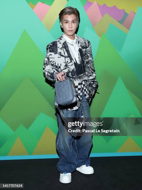 Takanori Iwata attends the Louis Vuitton Menswear Fall-Winter 2023-2024 show as part of Paris Fashion Week on January 19, 2023 in Paris, France.