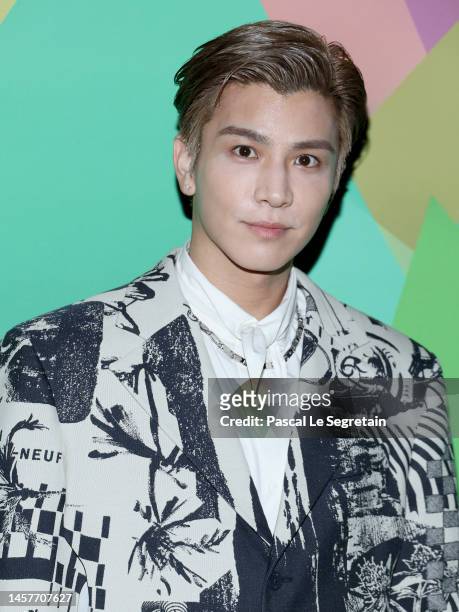 Takanori Iwata attends the Louis Vuitton Menswear Fall-Winter 2023-2024 show as part of Paris Fashion Week on January 19, 2023 in Paris, France.