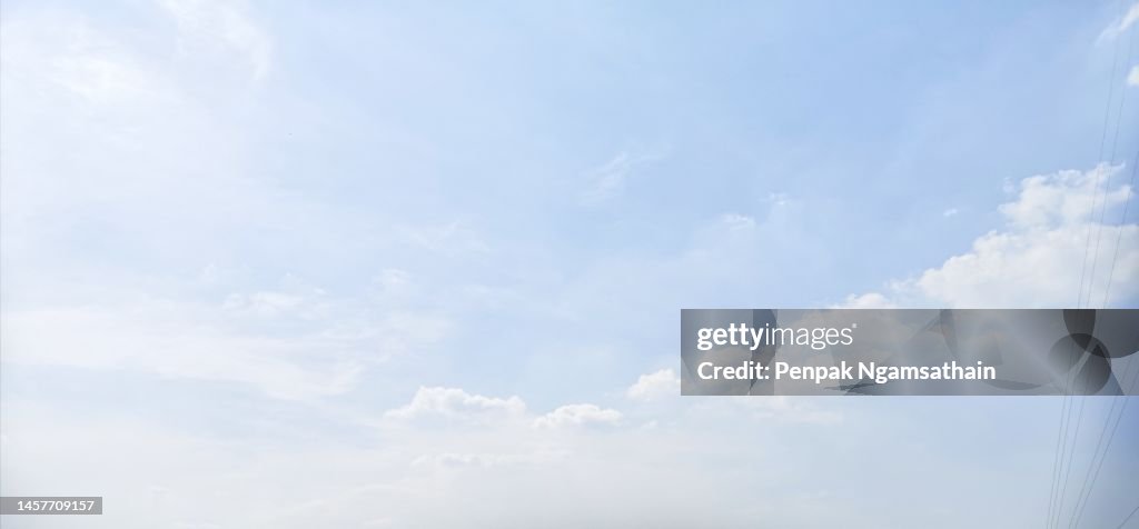White cloud in blue sky