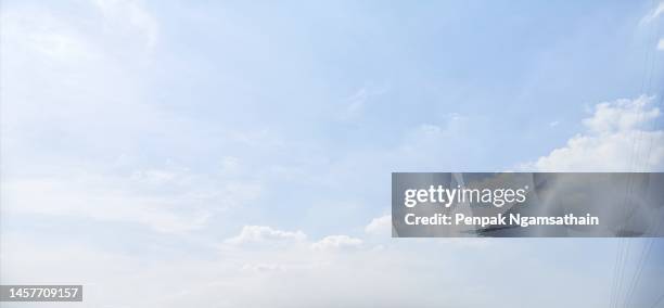 white​ cloud in blue sky​ - cloudy to clear sky stock pictures, royalty-free photos & images
