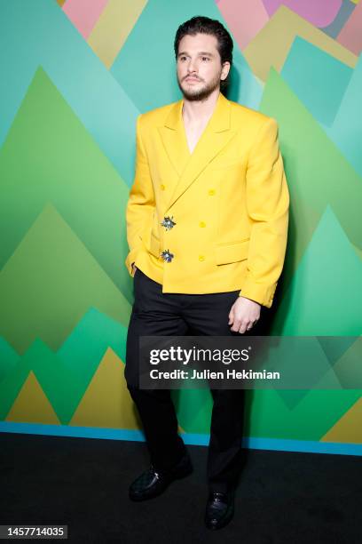 Kit Harington attends the Louis Vuitton Menswear Fall-Winter 2023-2024 show as part of Paris Fashion Week on January 19, 2023 in Paris, France.