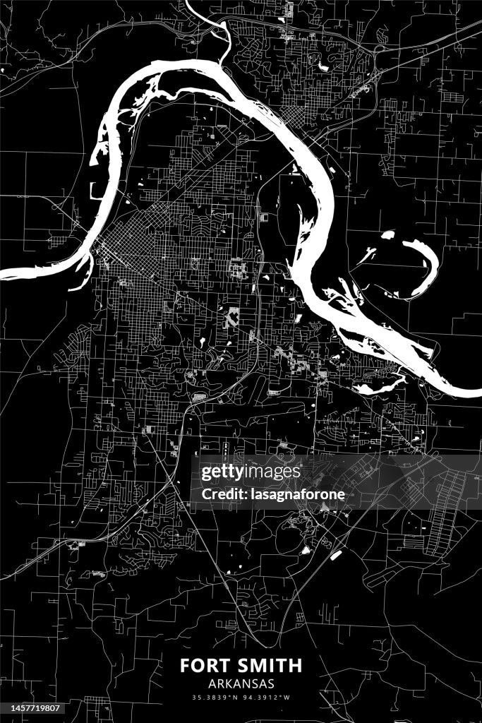 Fort Smith, Arkansas Vector Map