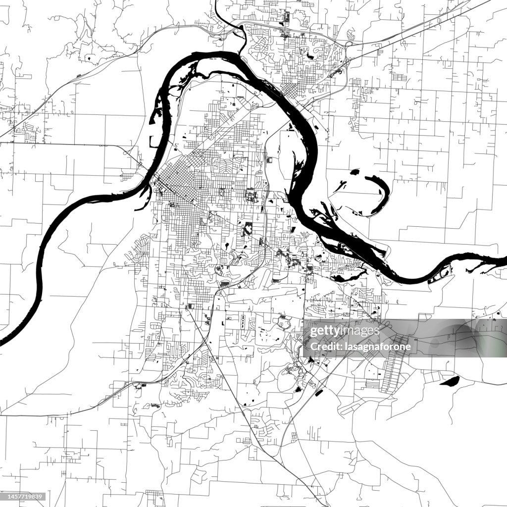 Fort Smith, Arkansas Vector Map