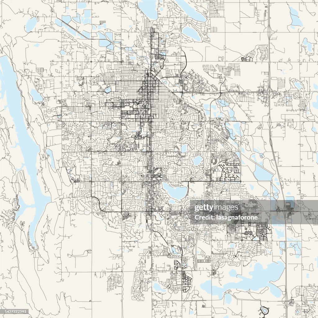 Fort Collins, Colorado Vector Map