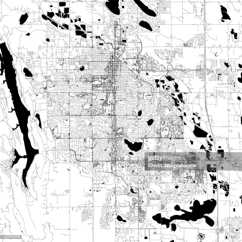Fort Collins, Colorado Vector Map