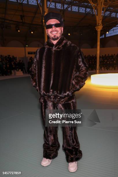 Balvin attends the Amiri Menswear Fall-Winter 2023-2024 show as part of Paris Fashion Week on January 19, 2023 in Paris, France.