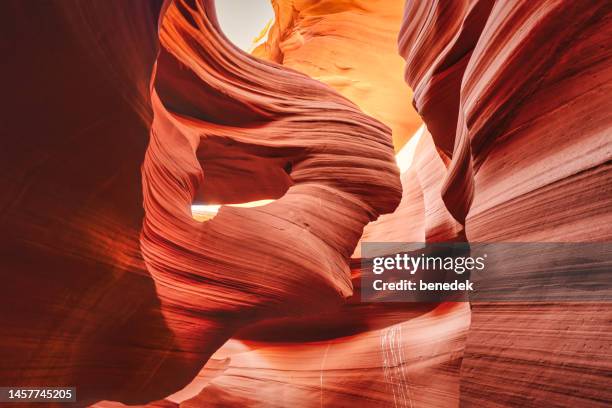 lower antelope canyon page arizona usa - red rocks bildbanksfoton och bilder