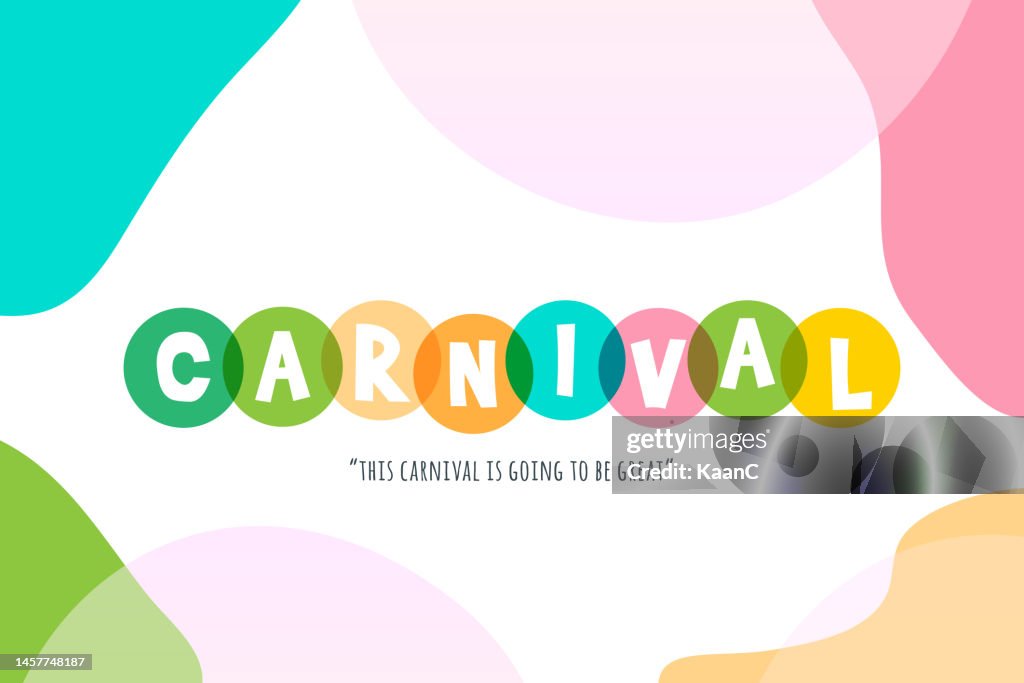 Carnival Lettering Vector Stock Illustration High-Res Vector Graphic ...