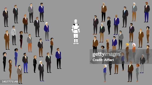 artificial intelligence - manage change stock illustrations