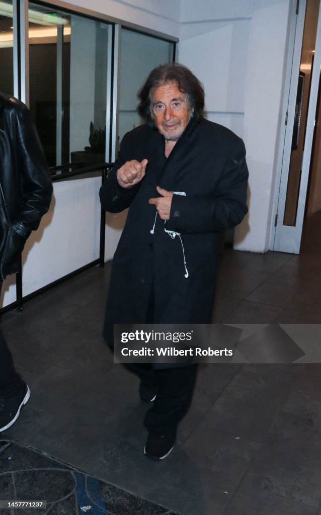 Al Pacino is seen on January 19, 2023 in Los Angeles, California. News