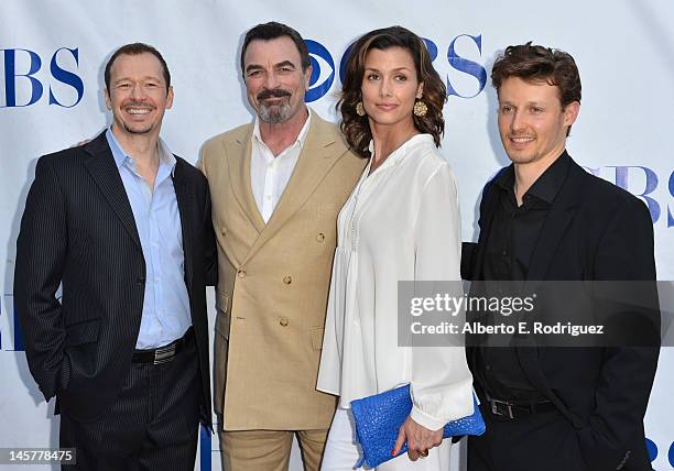 Actors Donnie Wahlberg, Tom Selleck, Bridget Moynahan and Will Estes arrive to a screening and panel discussion of CBS's "Blue Bloods" at Leonard H....
