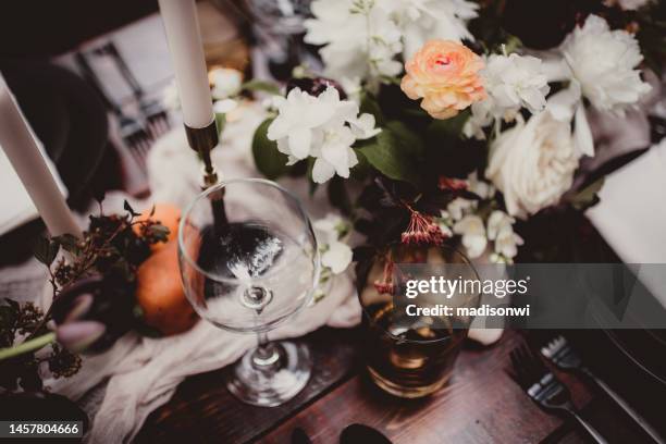 wedding table setting - wedding table setting imagens e fotografias de stock