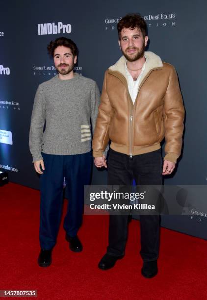 Noah Galvin and Ben Platt attend Sundance Institute's 'Opening Night: A Taste of Sundance Presented by IMDbPro' at the 2023 Sundance Film Festival at...