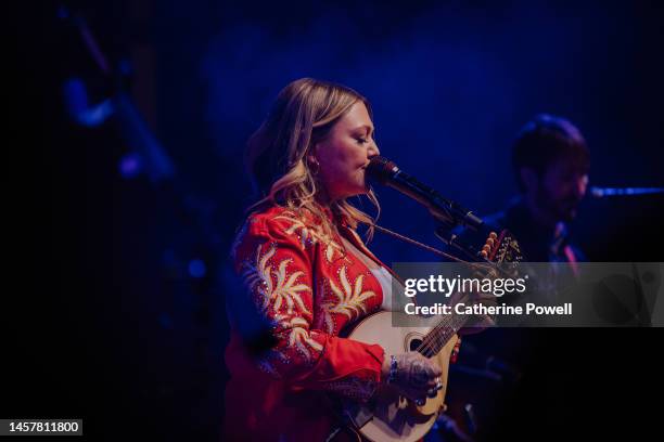 Elle King performs at Nashville Lifestyles "Music In The City" at Ole Red on January 19, 2023 in Nashville, Tennessee.