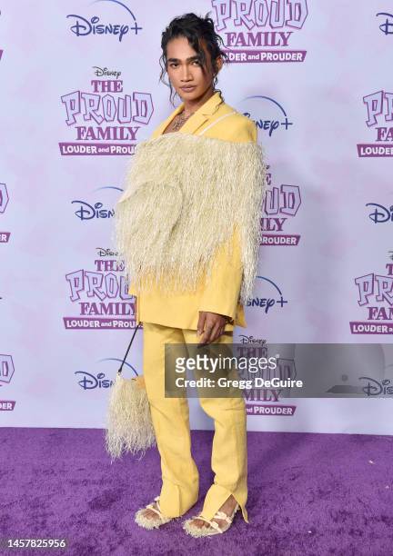Bretman Rock attends the Red Carpet Event For Disney+ Original Series "The Proud Family: Louder and Prouder" at Nate Holden Performing Arts Center on...