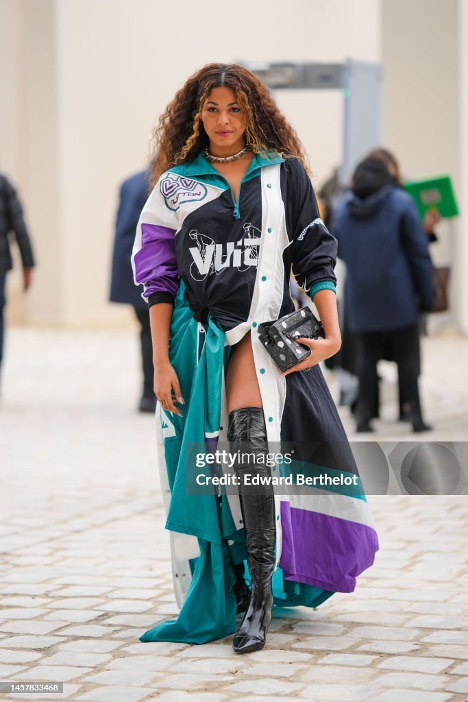 Street Style - Paris Fashion Week - Menswear Fall-Winter 2023-2024 : Day Three