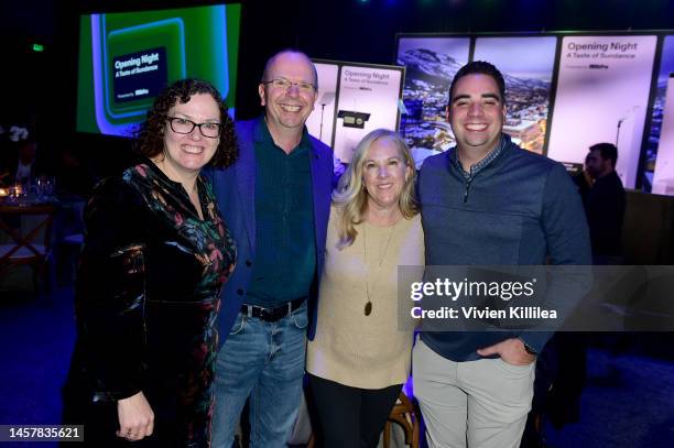 Karen Needham, IMDb Founder and CEO Col Needham, Devon McFarland, and Matt Howells attend Sundance Institute's 'Opening Night: A Taste of Sundance...