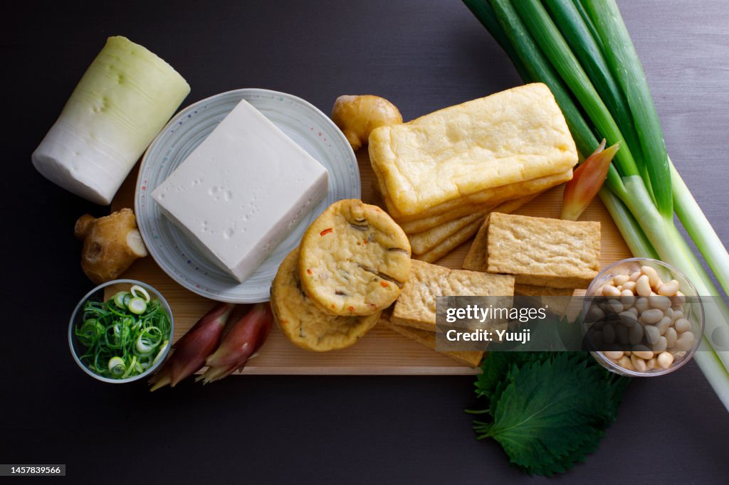 Japanese Processed Foods Made From Soybeans Tofu Thick Fried Tofu Deep