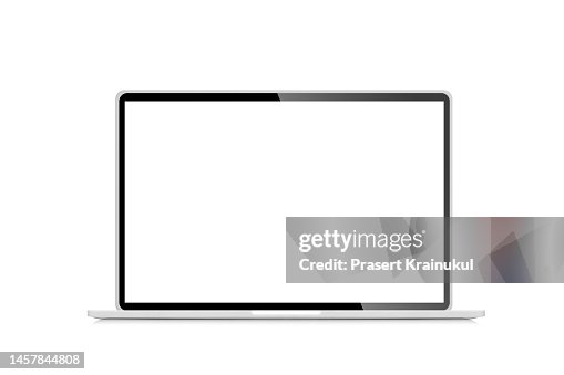 Mock up of realistic open laptop Mock up of realistic open laptop