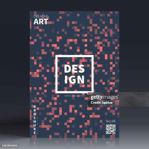 brochure template layout, orange cover design, business annual report, flyer, magazine - square background stock illustrations