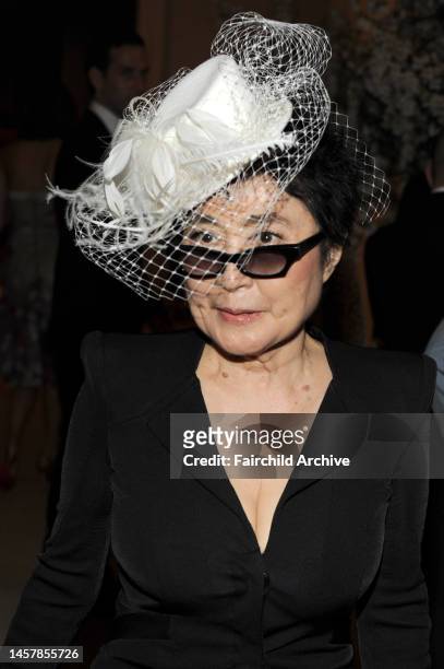 Yoko Ono attends the Metropolitan Museum of Artâ€™s 2011 Costume Institute Gala featuring the opening of the exhibit Alexander McQueen: Savage Beauty.