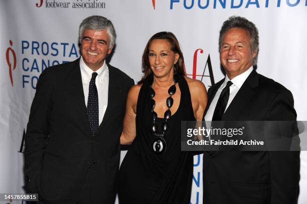 Antonio Belloni, Donna Karan and Mark Weber attend the American Apparel & Footwear Association's 33rd annual American Image Awards at the Grand Hyatt.
