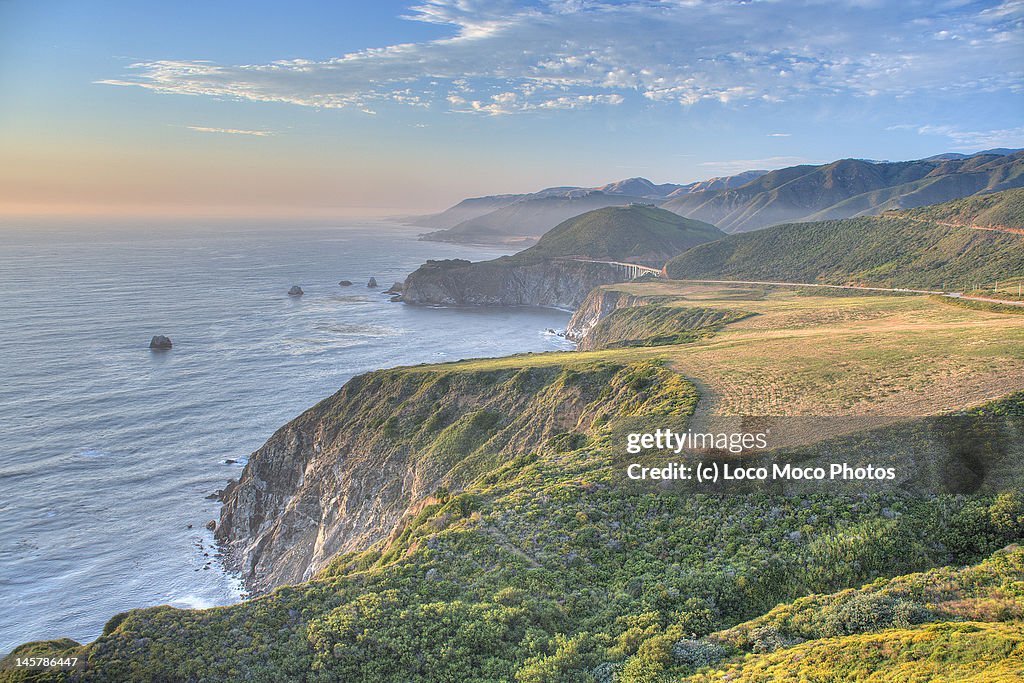 Big Sur coastline HDR