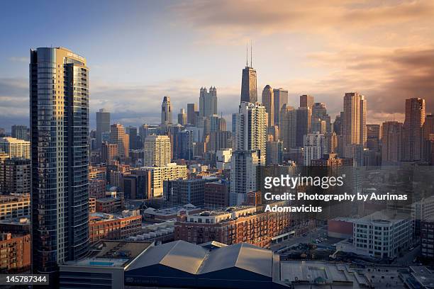 chicago - illinois stockfoto's en -beelden