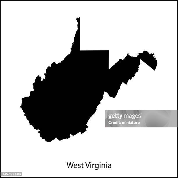 west virginia map - west-virginia-county-map stock illustrations