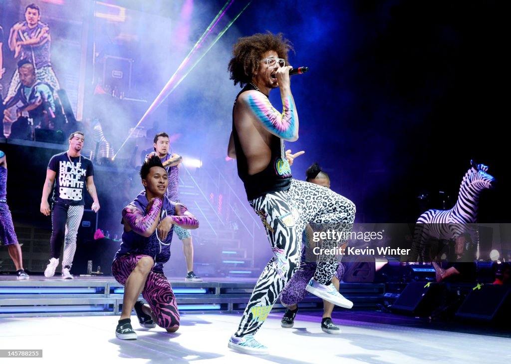 LMFAO and Far East Movement Perform At Staples Center