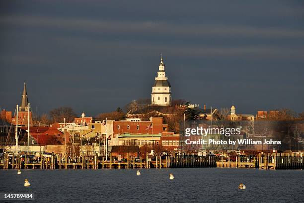 annapolis skyline - annapolis stock pictures, royalty-free photos & images