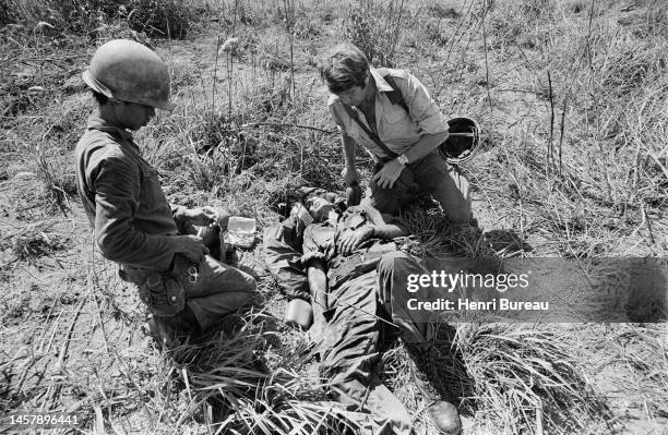 Ligne de front de l’armée sud-vietnamienne, à 12 Kms d’An-Loc.