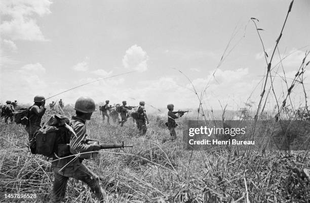 Ligne de front de l’armée sud-vietnamienne, à 12 Kms d’An-Loc.