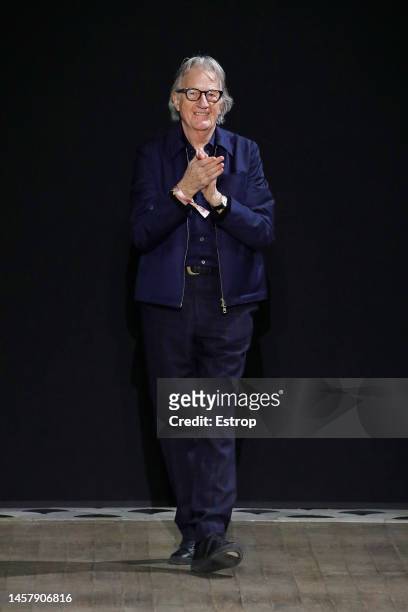 Fashion designer Paul Smith during the Paul Smith Menswear Fall-Winter 2023-2024 show as part of Paris Fashion Week on January 20, 2023 in Paris,...
