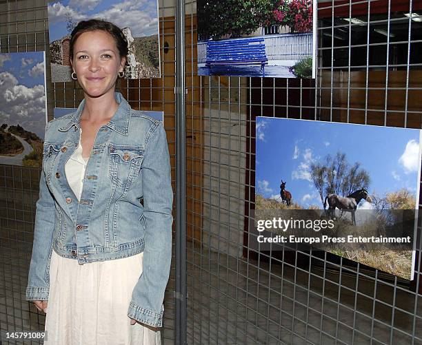 Maria Esteve attends her picture exhibition 'De Malaga Al Cielo' on May 16, 2012 in Malaga, Spain.