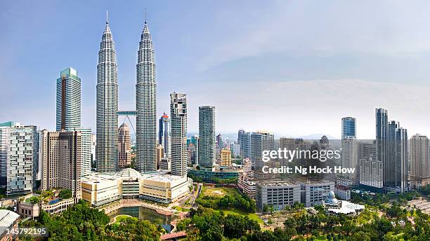 kuala lumpur city centre - kuala lumpur - fotografias e filmes do acervo