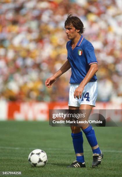 July 1982, Barcelona - FIFA World Cup - Italy v Brazil - Marco Tardelli of Italy.