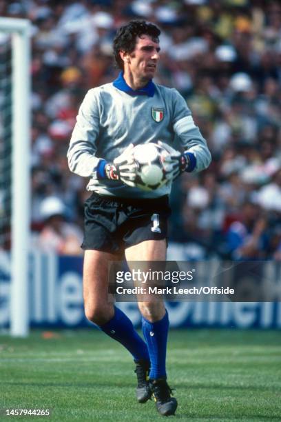 July 1982, Barcelona - FIFA World Cup - Italy v Brazil - Goalkeeper Dino Zoff of Italy.
