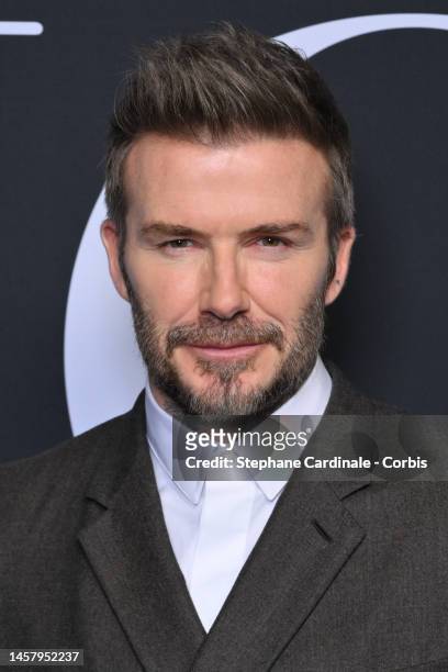 David Beckham attends the Dior Homme Menswear Fall-Winter 2023-2024 show as part of Paris Fashion Week on January 20, 2023 in Paris, France.