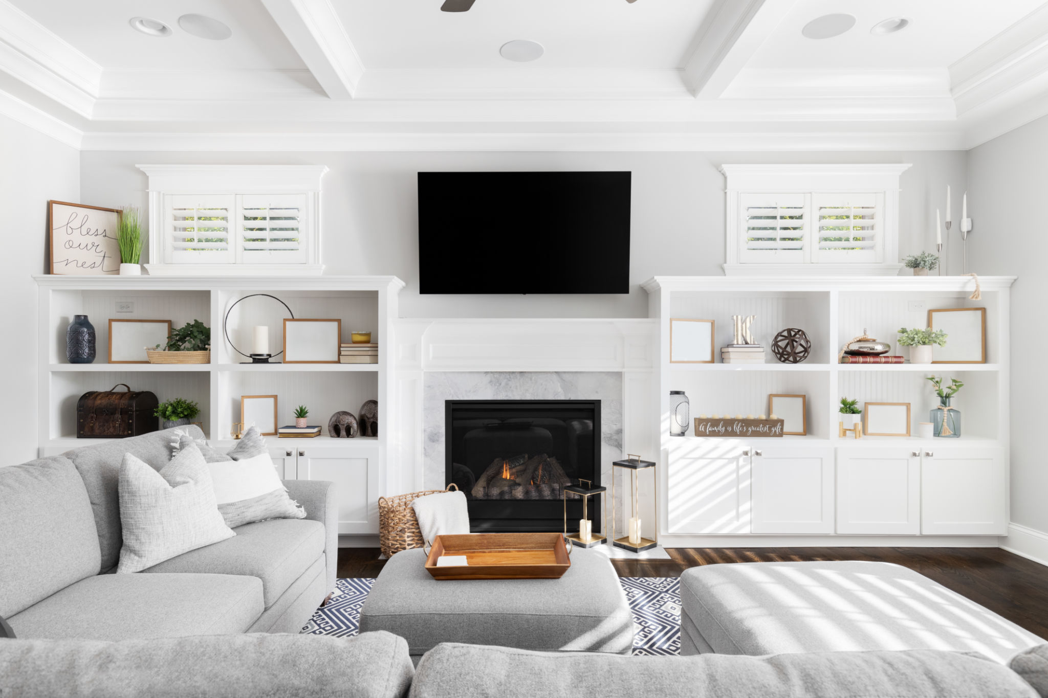 staged living room