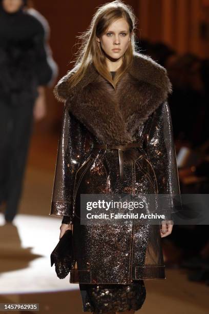 Model Marike Le Roux on the runway at Marc Jacobs' fall 2010 show.