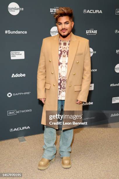 Adam Lambert attends the 2023 Sundance Film Festival "Fairyland" Premiere at Eccles Center Theatre on January 20, 2023 in Park City, Utah.