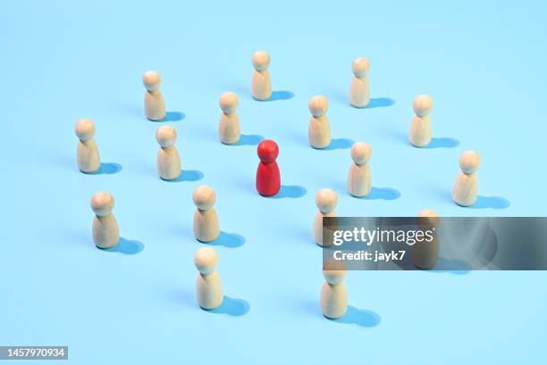 leadership - figurine stockfoto's en -beelden