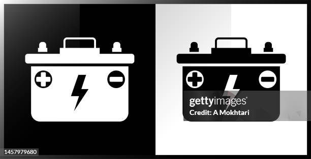 car battery icon. - car battery stock illustrations
