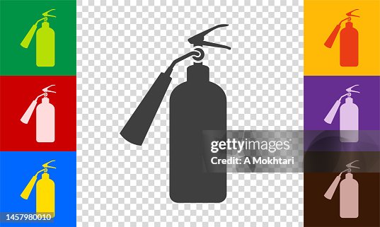 Fire extinguisher icon. Fire extinguisher icon.