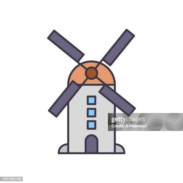 traditional mill. - water mill vector stock illustrations